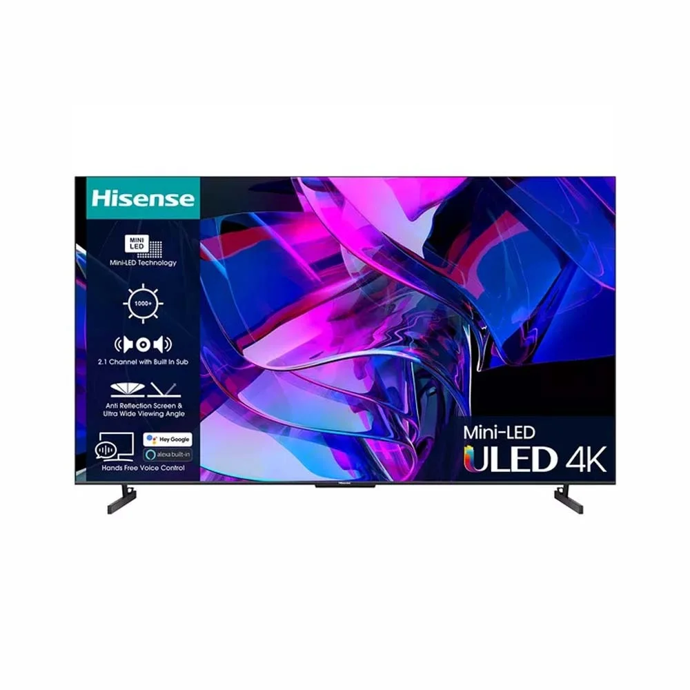 Hisense 100 Inch ULED Mini-LED 144Hz Smart TV with Dolby Vision IQ & Built-In Subwoofer – U7 Series 100U7Q