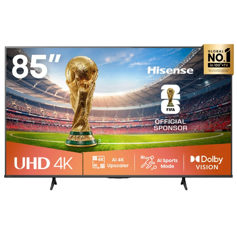 Hisense 85 Inch Smart 4K UHD Frameless TV – A6 Series 85A6QKEN